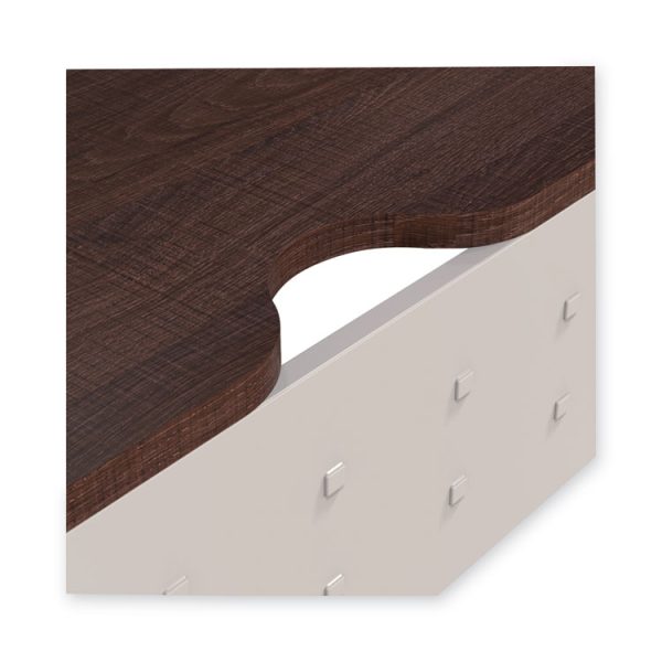 Kompass Flexible Home/office Desk, 33" X 23.4" X 48", Mocha - Image 5