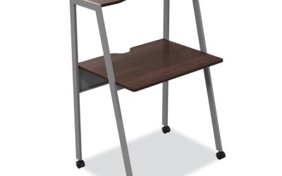 Kompass Flexible Home/office Desk, 33″ X 23.4″ X 48″, Mocha