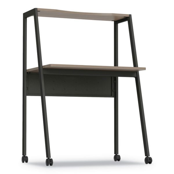 Kompass Flexible Home/office Desk, 33" X 23.75" X 48", Natural Walnut - Image 4