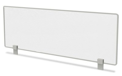 Trento Line Dividing Panel, Polycarbonate, 47.13w X 1.75d X 15.5h, Translucent