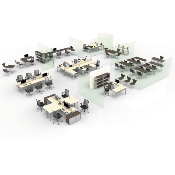 Trento Line Dividing Panel, Polycarbonate, 47.13w X 1.75d X 15.5h, Translucent - Image 4
