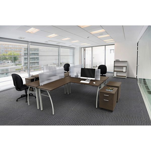 Trento Line Dividing Panel, Polycarbonate, 47.13w X 1.75d X 15.5h, Translucent - Image 9