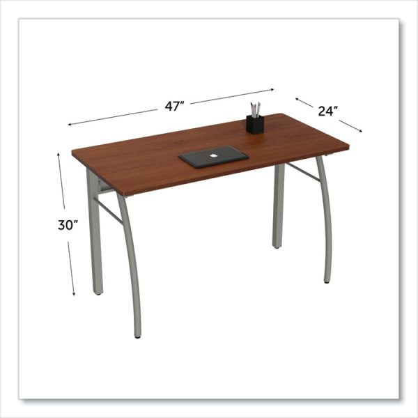 Trento Line Rectangular Desk, 47.25" X 23.63" X 29.5", Cherry - Image 5