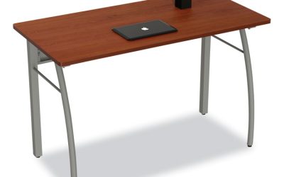 Trento Line Rectangular Desk, 47.25″ X 23.63″ X 29.5″, Cherry
