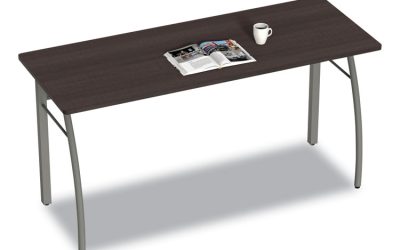 Trento Line Rectangular Desk, 59.13″ X 23.63″ X 29.5″, Mocha