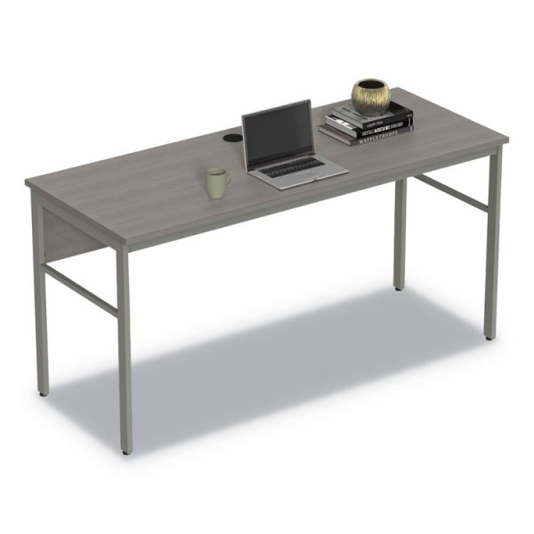 Urban Series Desk Workstation, 59" X 23.75" X 29.5", Ash - Image 8