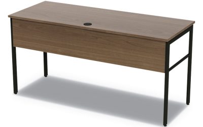 Urban Series Desk Workstation, 59″ X 23.75″ X 29.5″, Natural Walnut