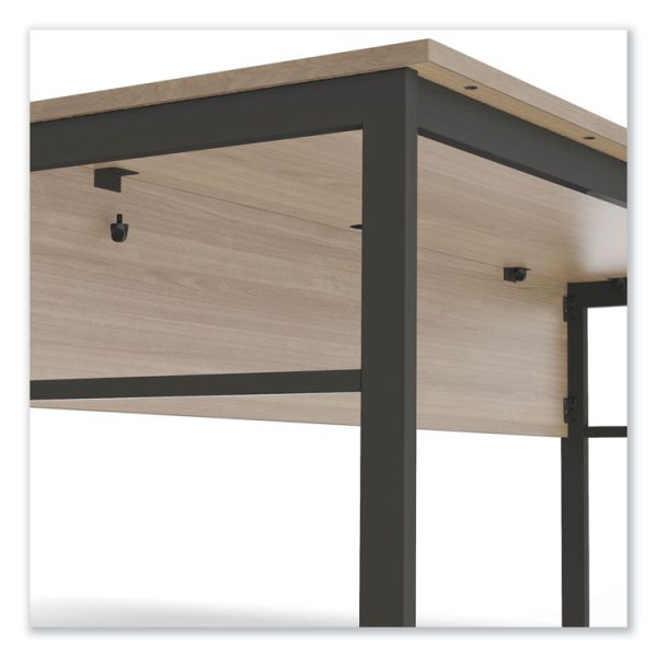 Urban Series Desk Workstation, 59" X 23.75" X 29.5", Natural Walnut - Image 8