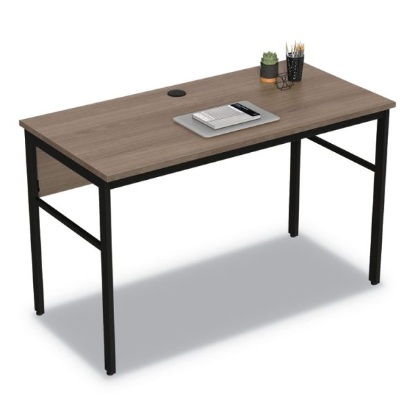 Urban Series Desk Workstation, 59" X 23.75" X 29.5", Natural Walnut - Image 2