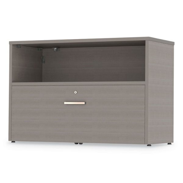 Urban 36" Credenza, Bottom Pedestal, 35.25w X 15.25d X 23.75h, Ash - Image 4