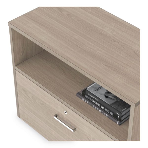 Urban 36" Credenza, Bottom Pedestal, 35.25w X 15.25d X 23.75h, Natural Walnut - Image 5