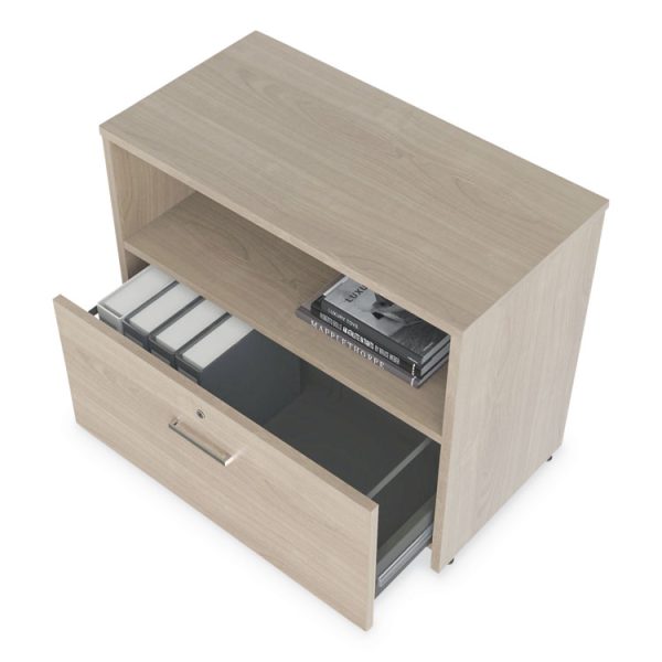 Urban 36" Credenza, Bottom Pedestal, 35.25w X 15.25d X 23.75h, Natural Walnut - Image 4
