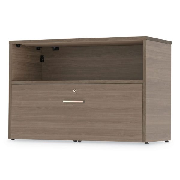 Urban 36" Credenza, Bottom Pedestal, 35.25w X 15.25d X 23.75h, Natural Walnut - Image 6