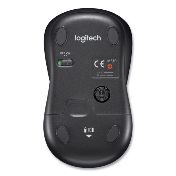 M310 Wireless Mouse, 2.4 Ghz Frequency/30 Ft Wireless Range, Left/right Hand Use, Silver/black - Image 5