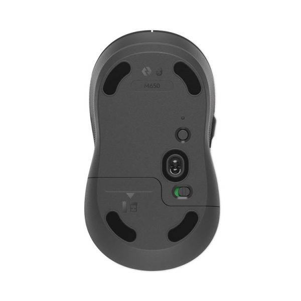 Signature M650 Wireless Mouse, Large, 2.4 GHz Frequency, 33 ft Wireless Range, Right Hand Use, Graphite - Image 5
