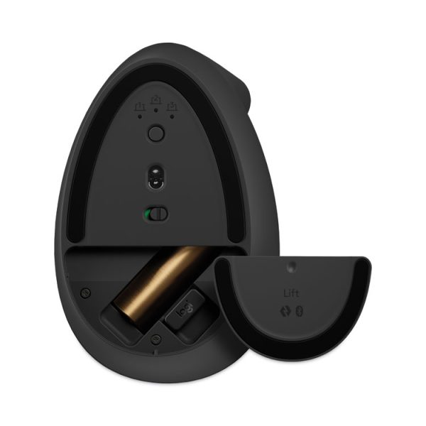 Lift Vertical Ergonomic Mouse, 2.4 GHz Frequency/32 ft Wireless Range, Right Hand Use, Graphite - Image 2