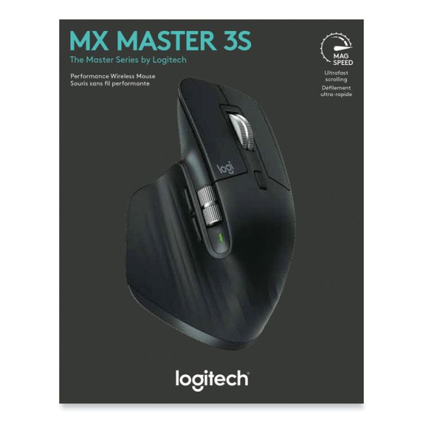 MX Master 3S Performance Wireless Mouse, 2.4 GHz Frequency/32 ft Wireless Range, Right Hand Use, Black - Image 2