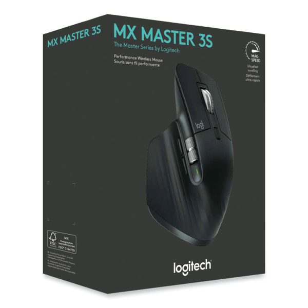 MX Master 3S Performance Wireless Mouse, 2.4 GHz Frequency/32 ft Wireless Range, Right Hand Use, Black - Image 4