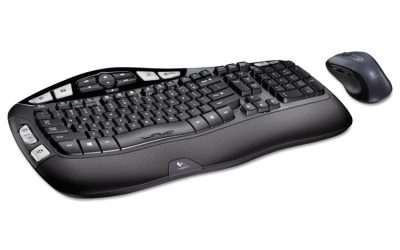 Mk550 Wireless Wave Keyboard + Mouse Combo, 2.4 Ghz Frequency/30 Ft Wireless Range, Black