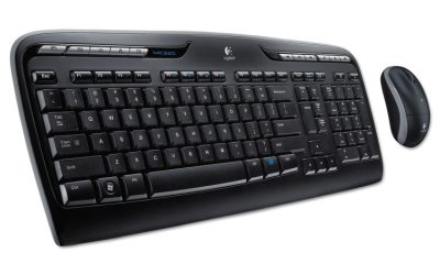 Mk320 Wireless Keyboard + Mouse Combo, 2.4 Ghz Frequency/30 Ft Wireless Range, Black