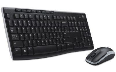 Wireless Combo Mk270, 2.4 Ghz Frequency/33 Ft Wireless Range, Black