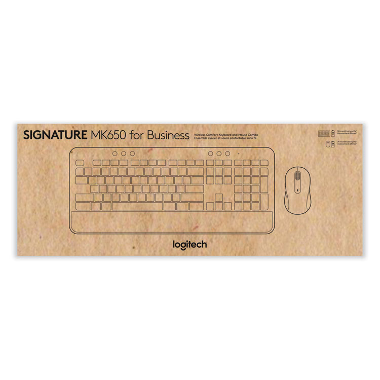 Signature MK650 Wireless Keyboard and Mouse Combo for Business, 2.4 GHz Frequency/32 ft Wireless Range, Graphite - Image 6