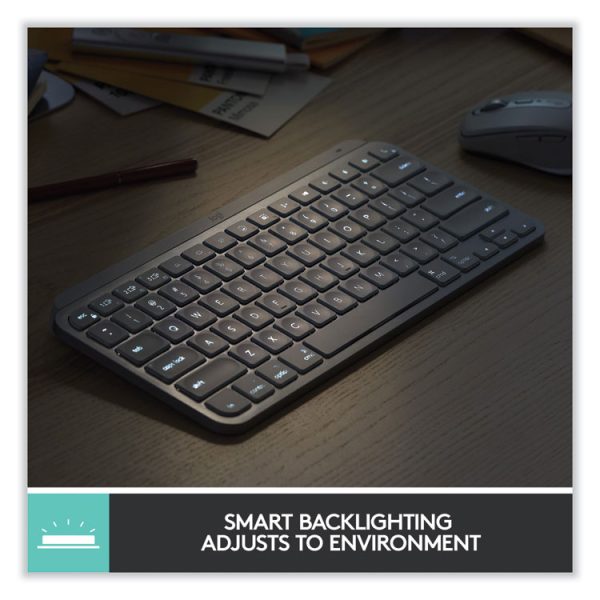 MX Keys Mini Combo for Business Wireless Keyboard and Mouse, 2.4 GHz Frequency/32 ft Wireless Range, Graphite - Image 2