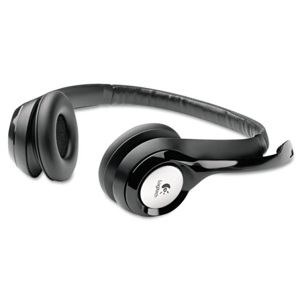 H390 Binaural Over The Head USB Headset with Noise-Canceling Microphone, Black - Image 3