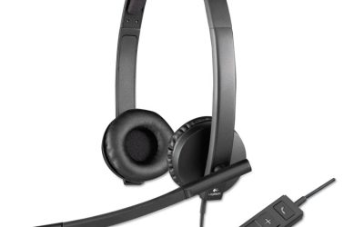 H570e Binaural Over The Head Wired Headset, Black