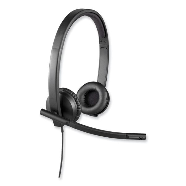 H570e Binaural Over The Head Wired Headset, Black - Image 3