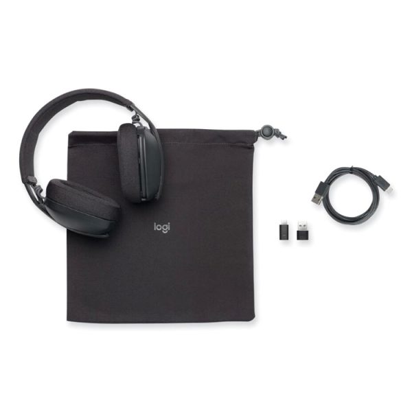 Zone Vibe Wireless Binaural Over The Head Headset, Graphite - Image 4