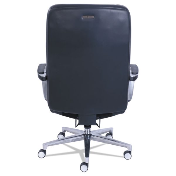 Commercial 2000 Big/tall Executive Chair, Lumbar, Supports 400 Lb, 20.25" To 23.25" Seat Height, Black Seat/back, Silver Base - Image 6