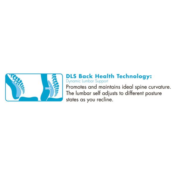 Commercial 2000 High-Back Executive Chair, Dynamic Lumbar Support, Supports 300lb, 20" To 23" Seat Height, Black, Silver Base - Image 2