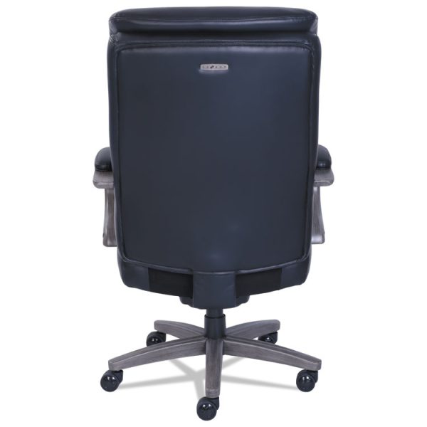 Woodbury Big/tall Executive Chair, Supports Up To 400 Lb, 20.25" To 23.25" Seat Height, Black Seat/back, Weathered Gray Base - Image 4