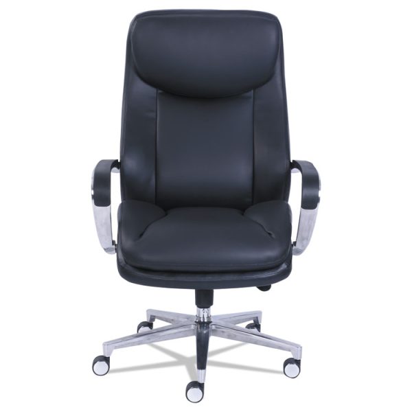 Commercial 2000 Big/tall Executive Chair, Supports Up To 400 Lb, 20.5" To 23.5" Seat Height, Black Seat/back, Silver Base - Image 2