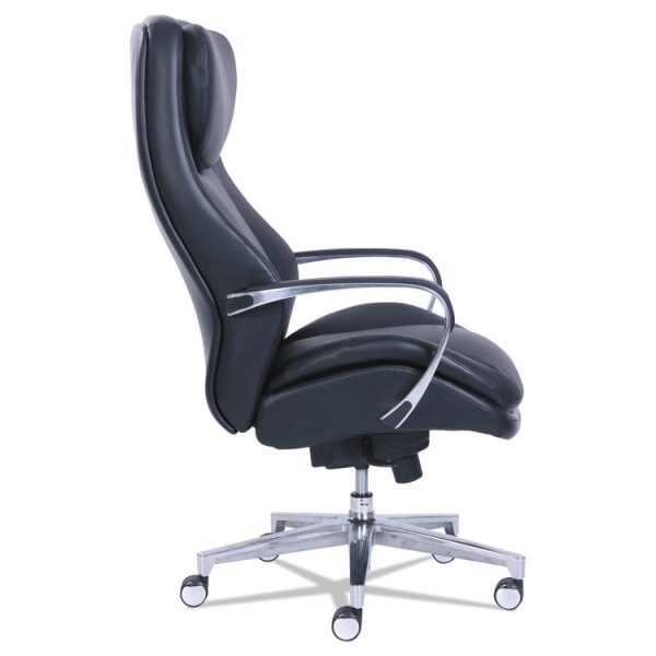 Commercial 2000 Big/tall Executive Chair, Supports Up To 400 Lb, 20.5" To 23.5" Seat Height, Black Seat/back, Silver Base - Image 3