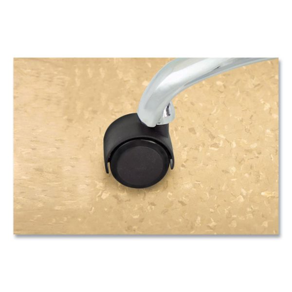 Deluxe Duet Casters, Grip Ring Type B and Type K Stems, 2" Soft Polyurethane Wheel, Matte Black, 5/Set - Image 5