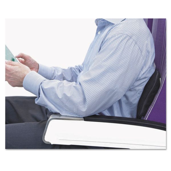 The Comfortmakers Deluxe Lumbar Support Cushion, Memory Foam, 12.5 X 2.5 X 7.5, Black - Image 3