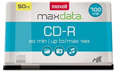 Cd-R Discs, 700 Mb/80 Min, 48x, Spindle, Silver, 50/pack