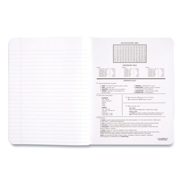 Square Deal Composition Book, 3-Subject, Wide/Legal Rule, Black Cover, (100) 9.75 x 7.5 Sheets, 12/Pack - Image 5