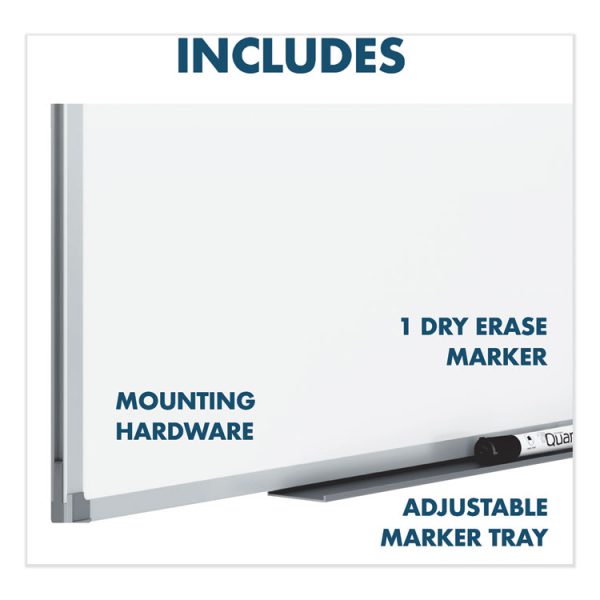 Dry Erase Board with Aluminum Frame, 36 x 24, Melamine White Surface, Silver Aluminum Frame - Image 9