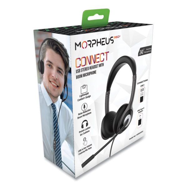 HS5600SU Connect USB Stereo Headset with Boom Microphone - Image 2