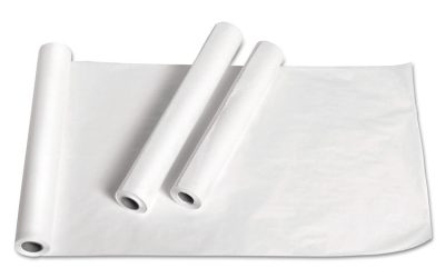 Exam Table Paper, Deluxe Crepe, 18″ X 125 Ft, White, 12 Rolls/carton