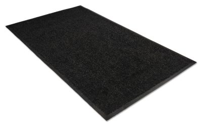 Platinum Series Indoor Wiper Mat, Nylon/polypropylene, 36 X 60, Black