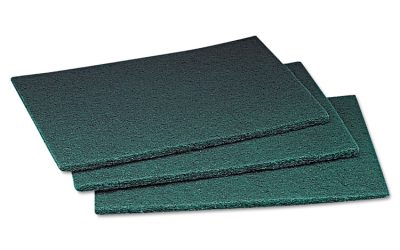 Commercial Scouring Pad, 6 X 9, Green, 20 Pads/box, 3 Boxes/carton