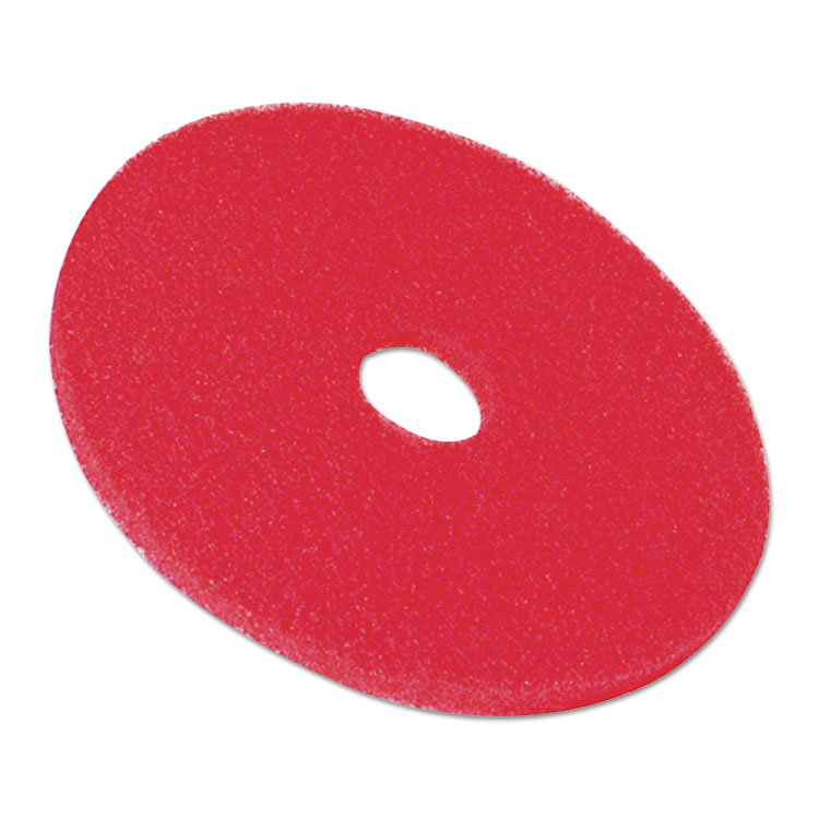 Low-Speed Buffer Floor Pads 5100, 20" Diameter, Red, 5/carton - Image 3