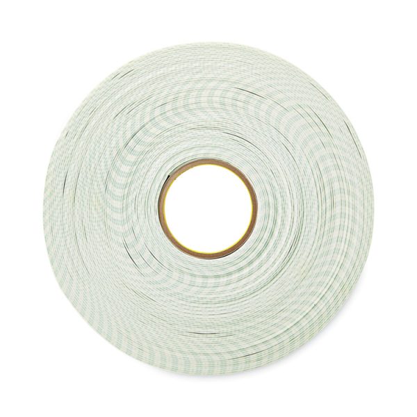 Permanent High-Density Foam Mounting Tape, Holds Up To 2 Lbs, 0.75" X 38 Yds, White - Image 2