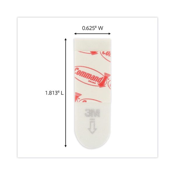 Poster Strips, Removable, Holds Up To 1 Lb Per Pair, 0.63 X 1.75, White, 4/pack, 100 Packs/carton - Image 2