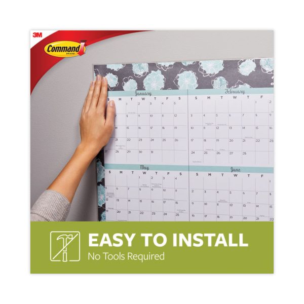 Poster Strips, Removable, Holds Up To 1 Lb Per Pair, 0.63 X 1.75, White, 4/pack, 100 Packs/carton - Image 4