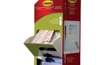 Poster Strips, Removable, Holds Up To 1 Lb Per Pair, 0.63 X 1.75, White, 4/pack, 100 Packs/carton